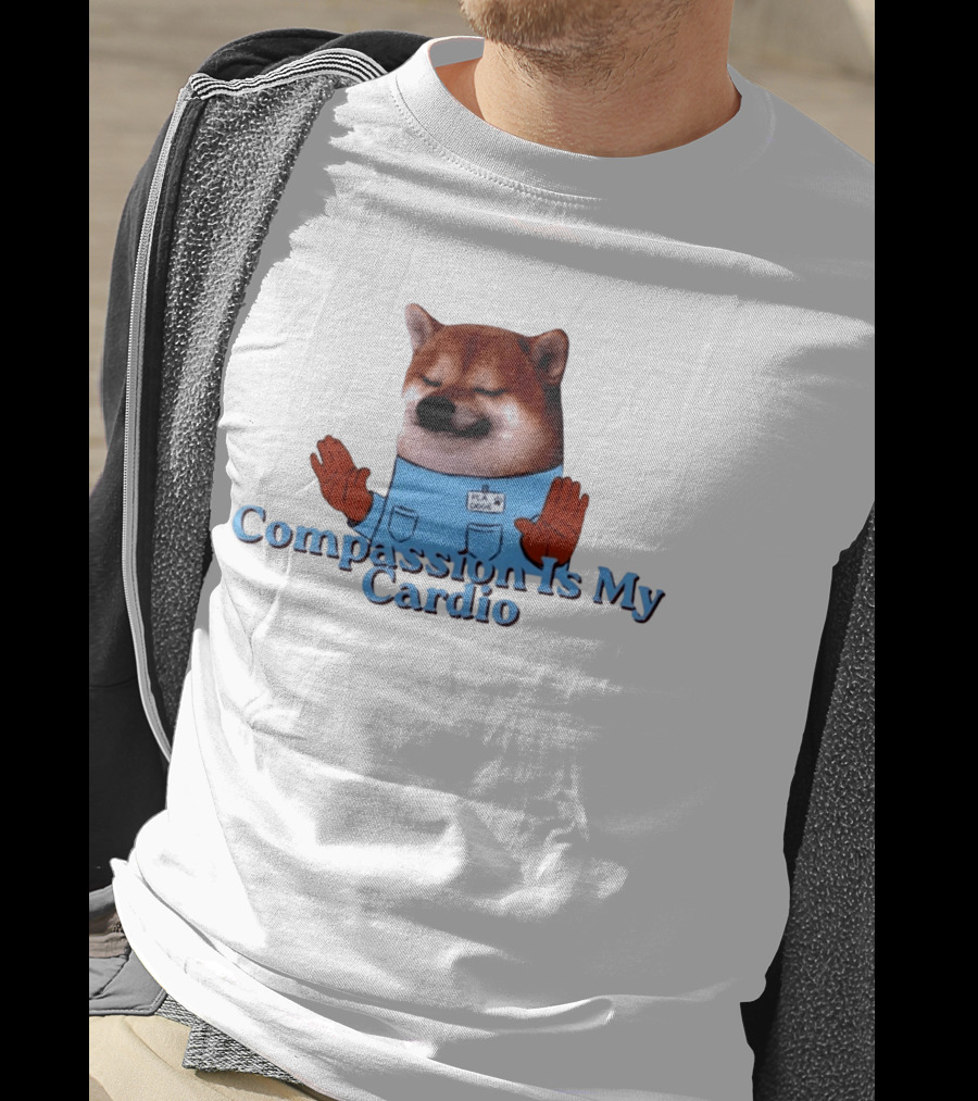 Shiba Inu Nurse PCA Doge Compassion Is My Cardio T-Shirt