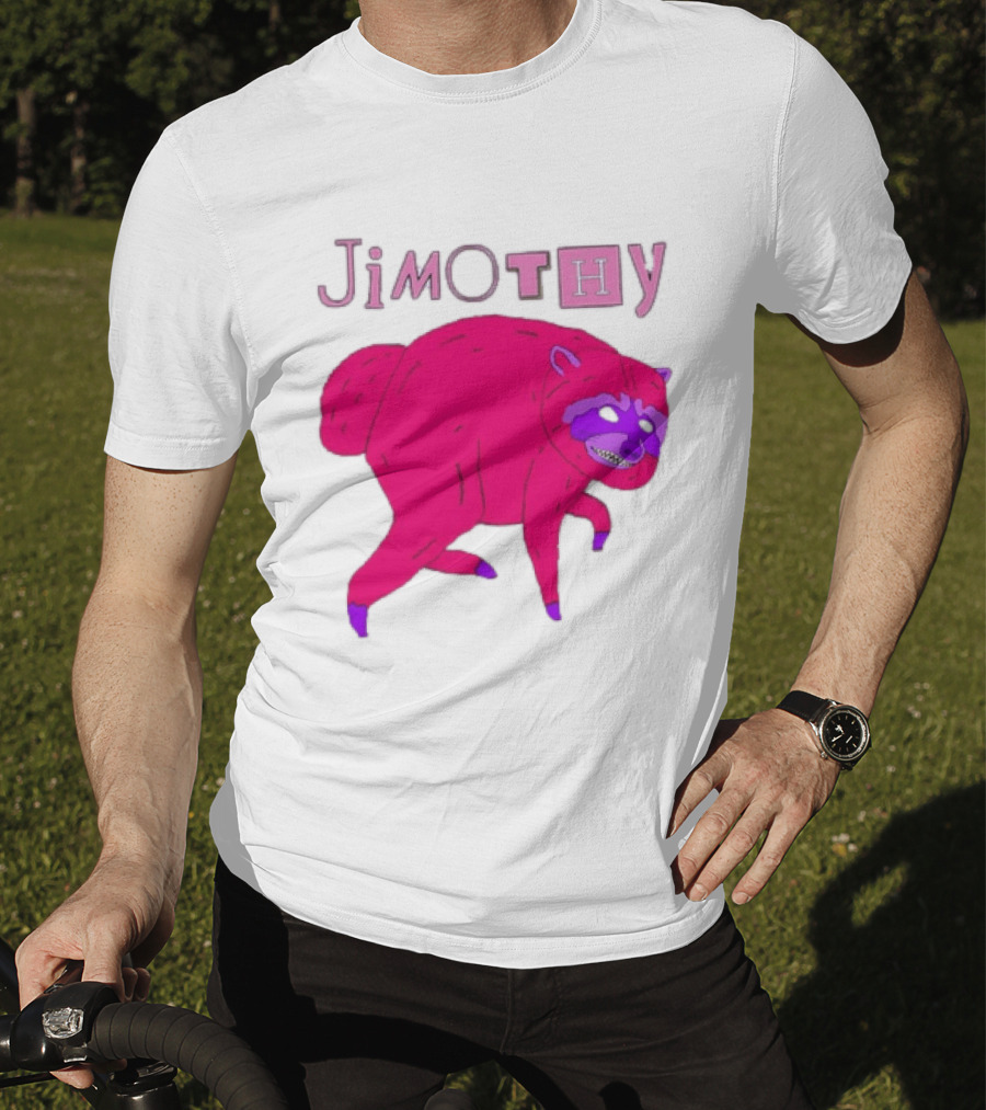Jimothy Pink Raccoon T-Shirt