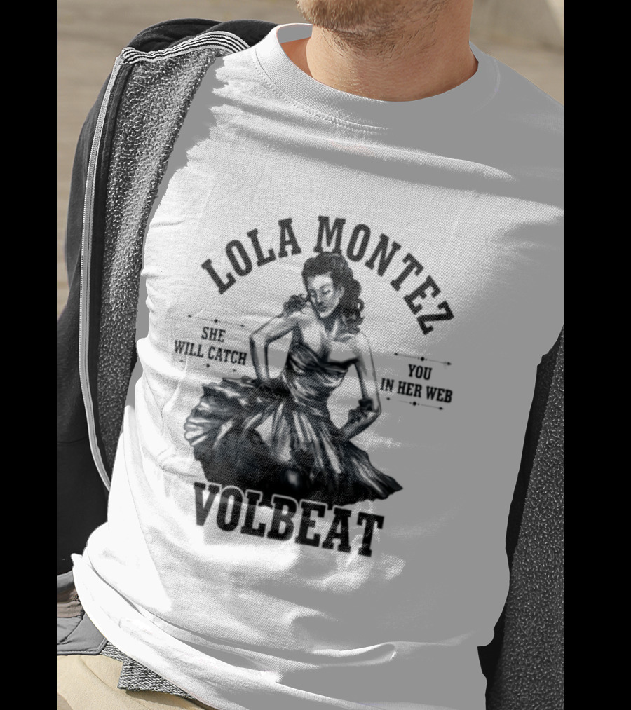 Lola Montez Volbeat Rock Music Tour Edition T-Shirt