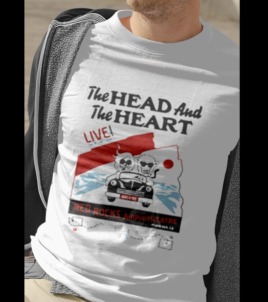 The Head And The Heart Live Red Rocks Amphitheatre Concert T-Shirt