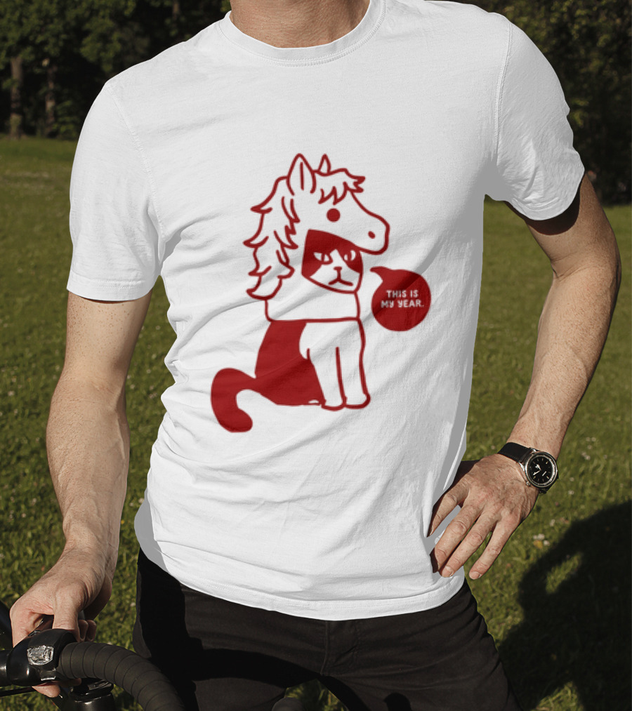 Year Of The Horse 2026 Chinese Lunar New Year Zodiac Cat T-Shirt