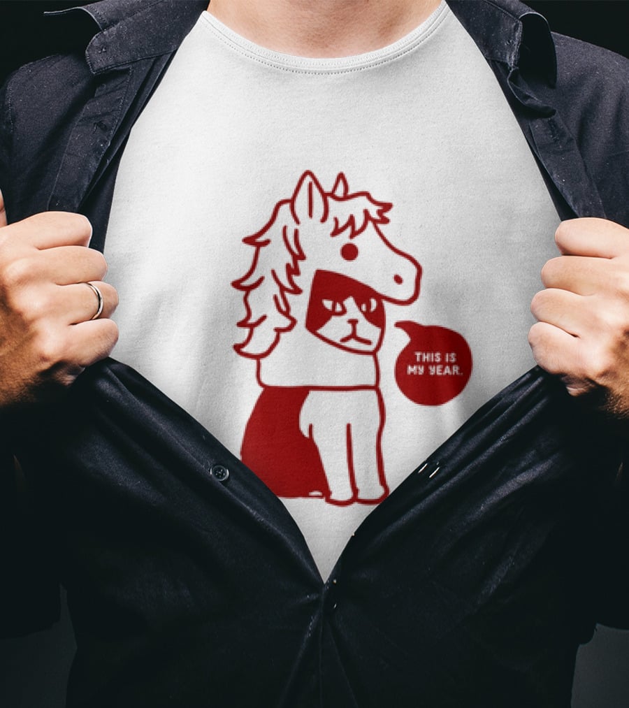 Year Of The Horse 2026 Chinese Lunar New Year Zodiac Cat T-Shirt