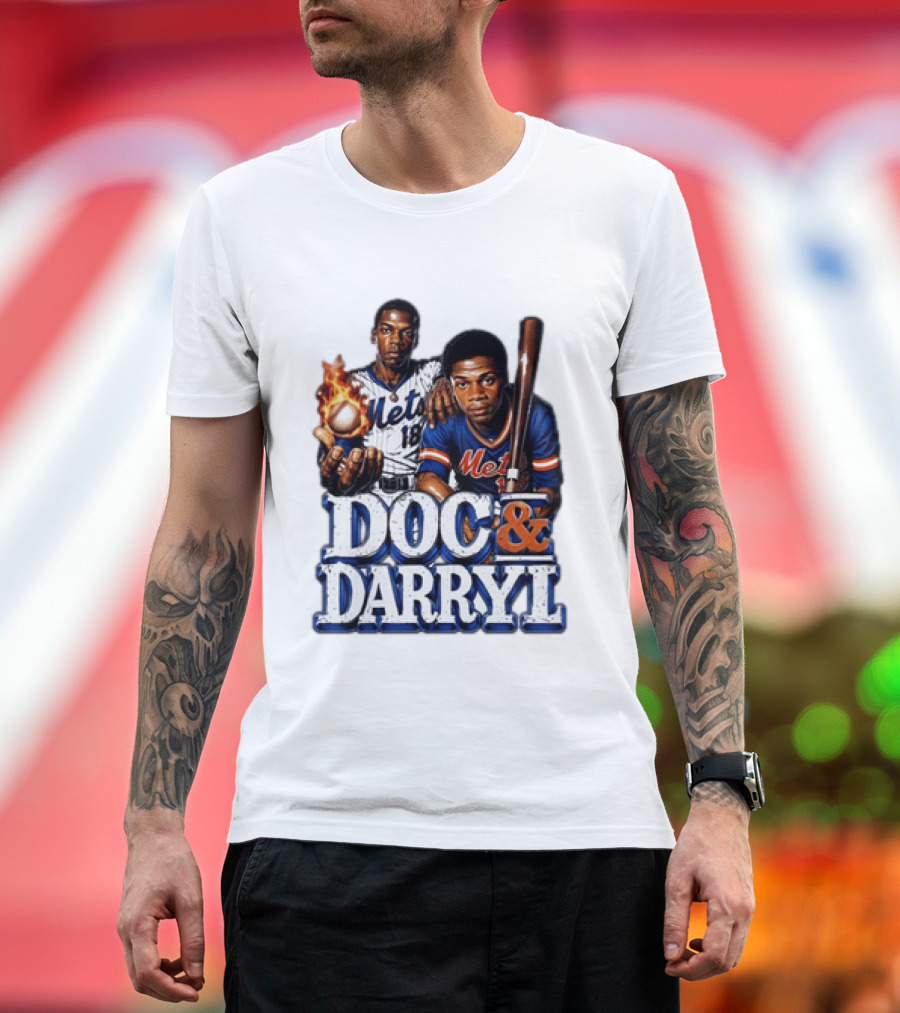 New York Mets Doc Gooden Darryl Strawberry Mets Iconic MLB Legends T-Shirt