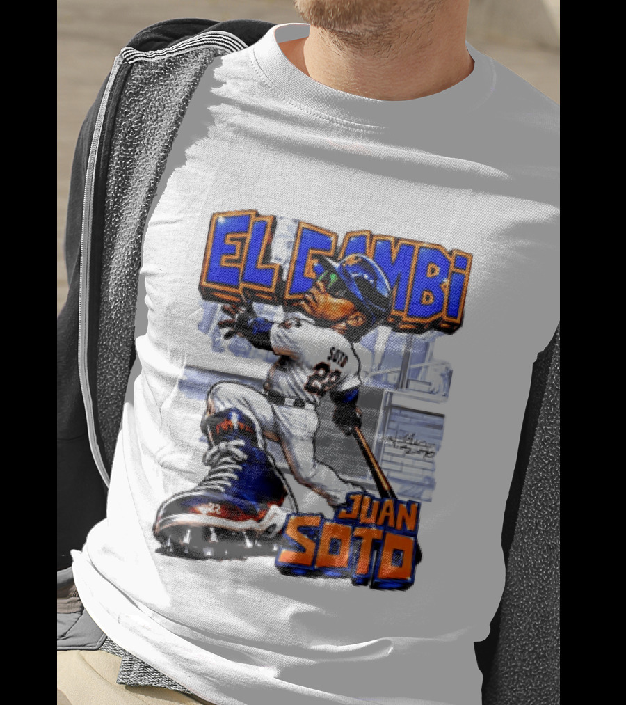 New York Mets El Gambi Juan Soto 22 Baseball T-Shirt