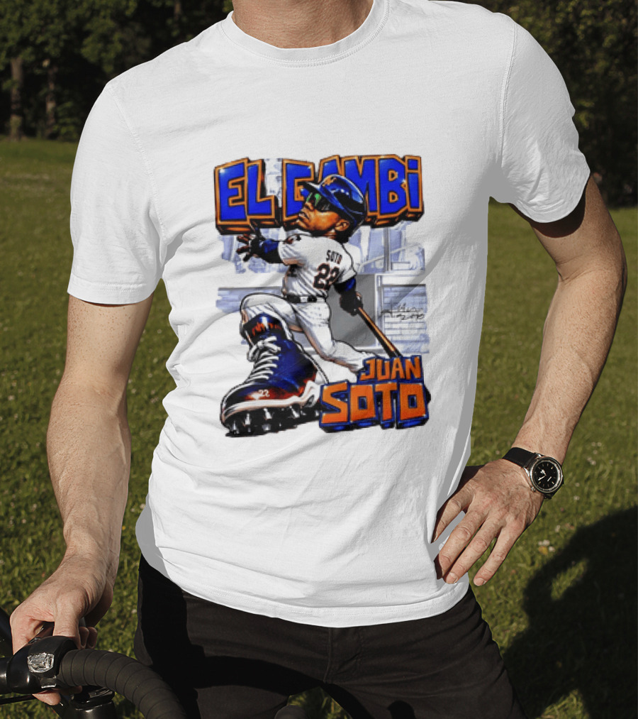 New York Mets El Gambi Juan Soto 22 Baseball T-Shirt