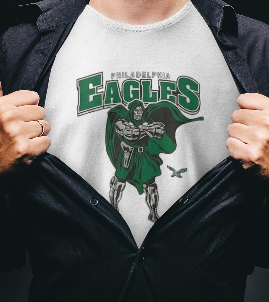 Philadelphia Eagles Doctor Doom 2026 Villain Collaboration T-Shirt
