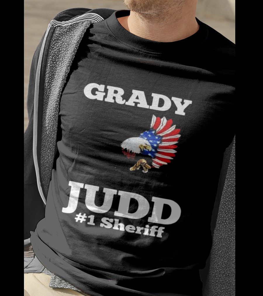 Grady Judd #1 Sheriff Patriotic Eagle T-Shirt