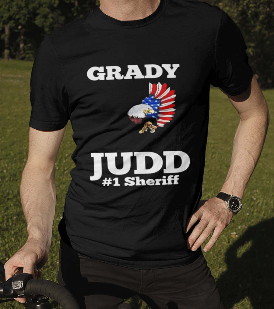 Grady Judd #1 Sheriff Patriotic Eagle T-Shirt