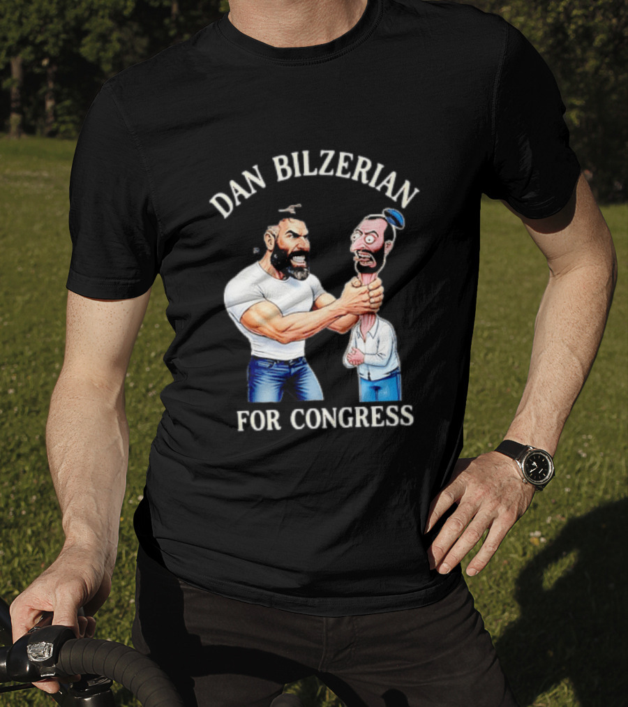 Dan Bilzerian For Congress Political Meme Cartoon T-Shirt