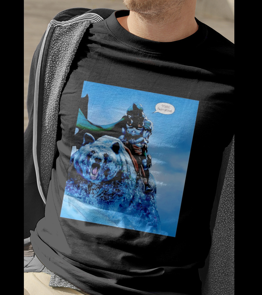 Doctor Doom State Narrative Riding Bear T-Shirt