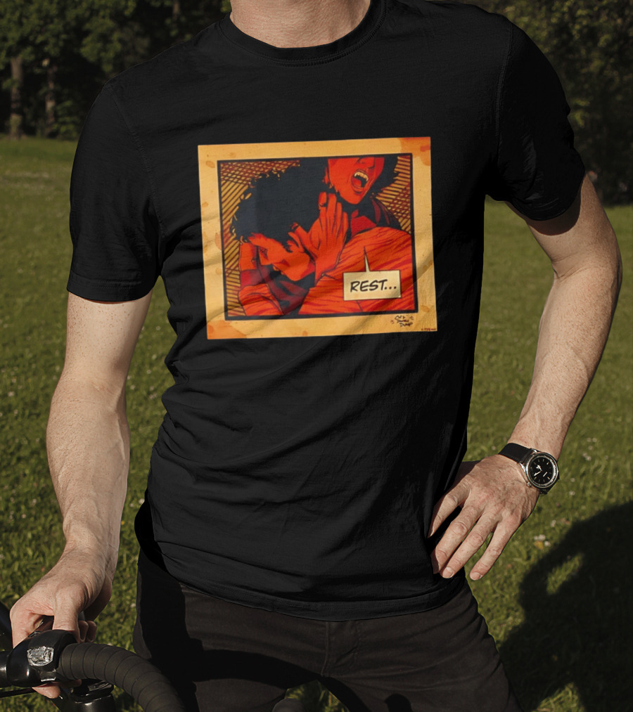 Dumb Dump Rest Vampire Biting Man T-Shirt