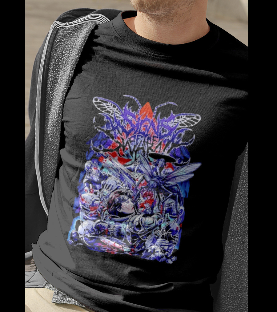Alien Invasion Creature Sci Fi Horror Battle Scene T-Shirt