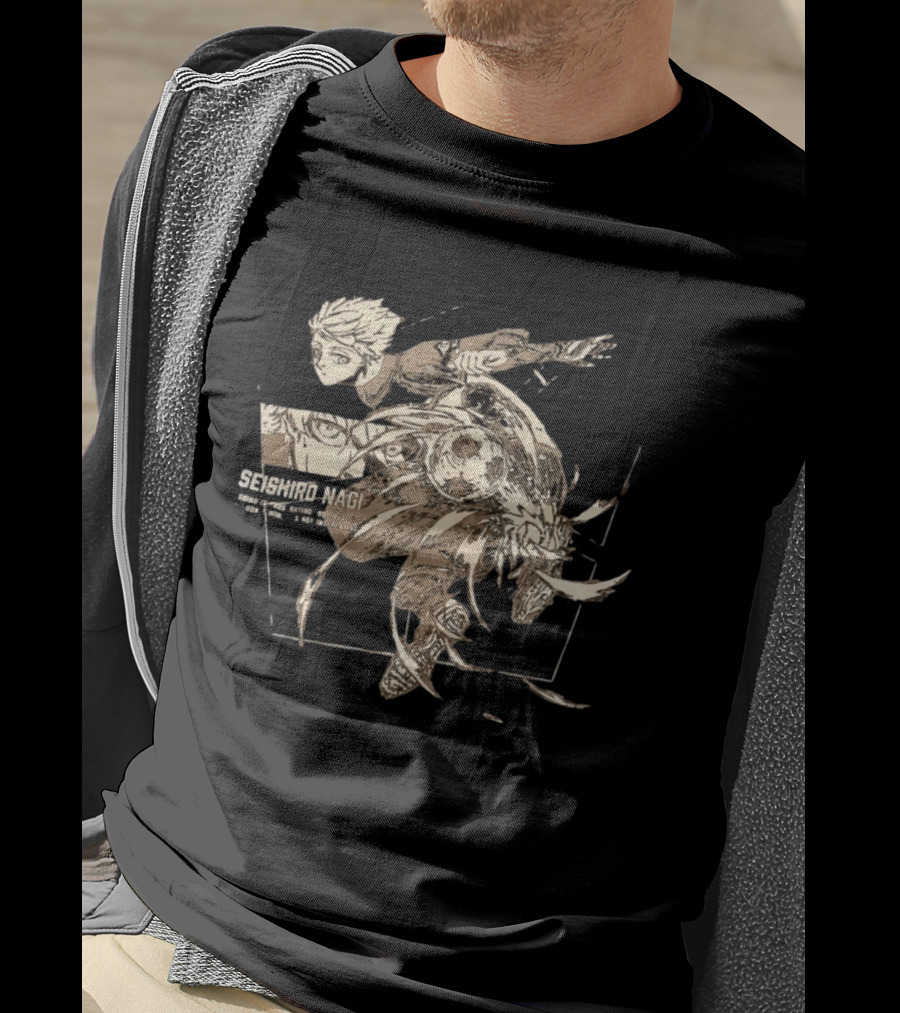 Seishiro Nagi Losing Is Frustrating So I Hate It Soccer Action Manga T-Shirt