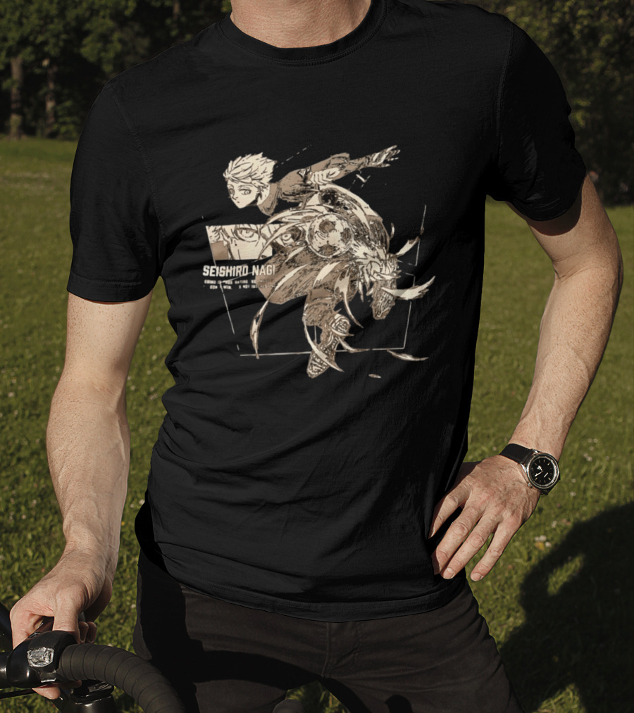 Seishiro Nagi Losing Is Frustrating So I Hate It Soccer Action Manga T-Shirt