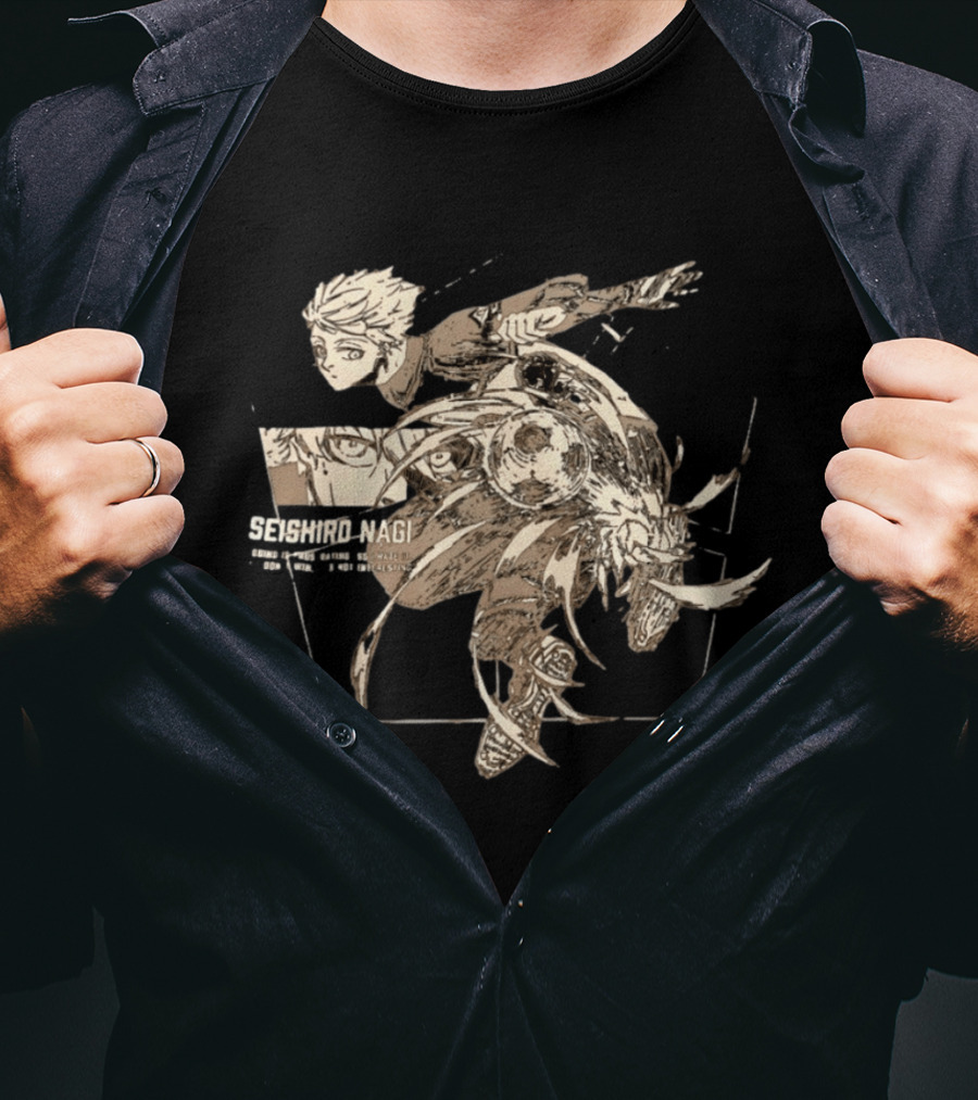 Seishiro Nagi Losing Is Frustrating So I Hate It Soccer Action Manga T-Shirt