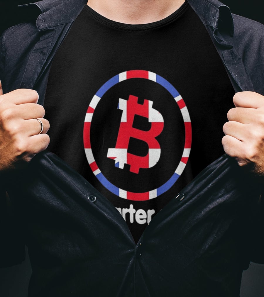 Smarter Web Bitcoin UK Flag Crypto Blockchain T-Shirt
