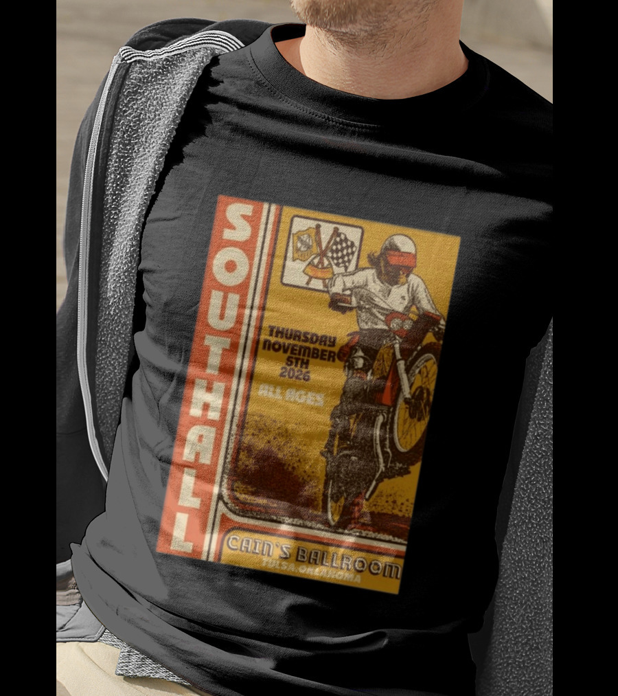 Southall Live At Cain's Ballroom Tulsa OK November 5 2026 Motorcycle Event T-Shirt