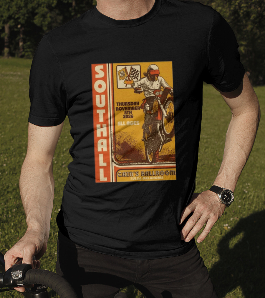 Southall Live At Cain's Ballroom Tulsa OK November 5 2026 Motorcycle Event T-Shirt