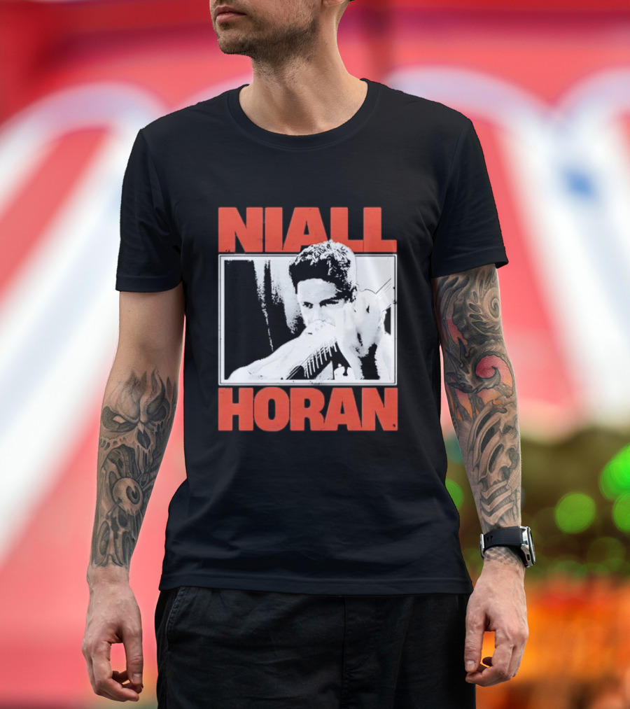 Niall Horan Distressed Guitar Player Image One Direction T-Shirt