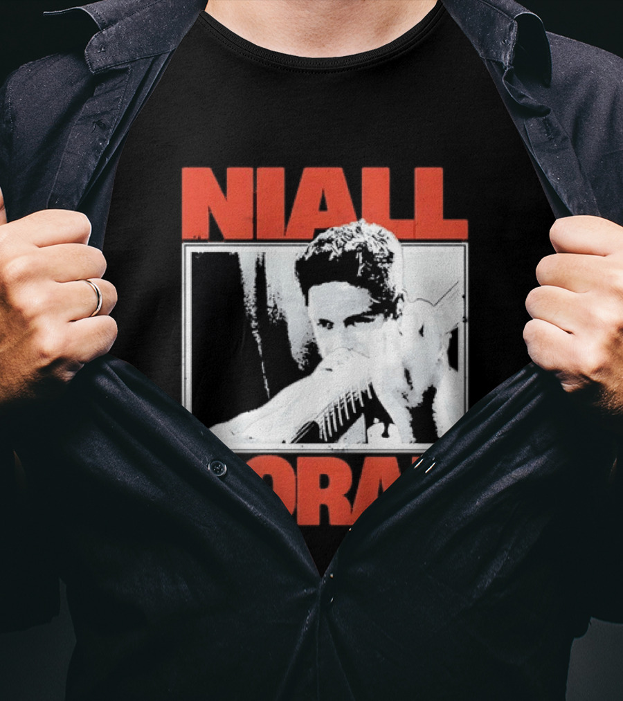 Niall Horan Distressed Guitar Player Image One Direction T-Shirt