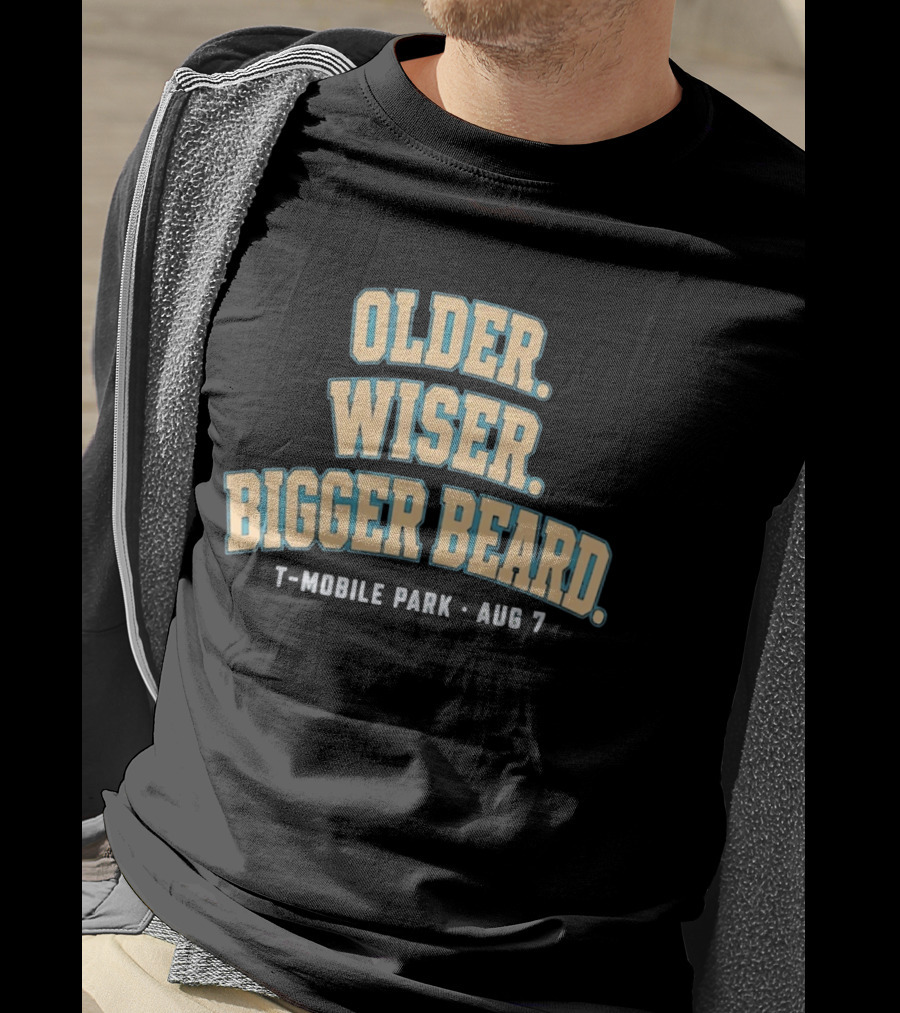 Older Wiser Bigger Beard Mobile Park Aug 7 T-Shirt