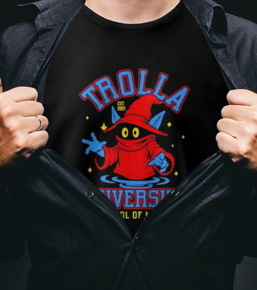 Trolla University Est 1983 School Of Magic Masters Of The Universe Orko T-Shirt