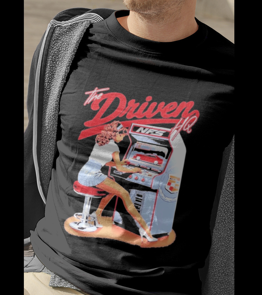 The Driven HQ NFS Arcade Gaming Girl Retro Pin Up T-Shirt