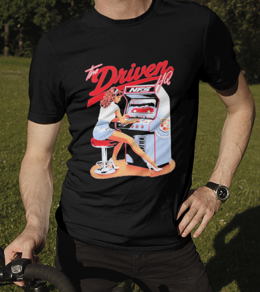 The Driven HQ NFS Arcade Gaming Girl Retro Pin Up T-Shirt