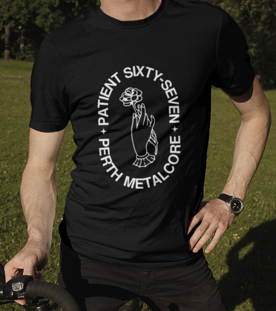 Patient Sixty Seven Perth Metalcore Flower Hand T-Shirt