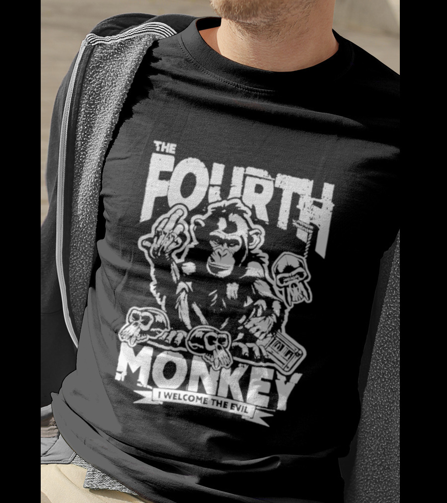 The Fourth Monkey Welcome The Evil Chimpanzee T-Shirt