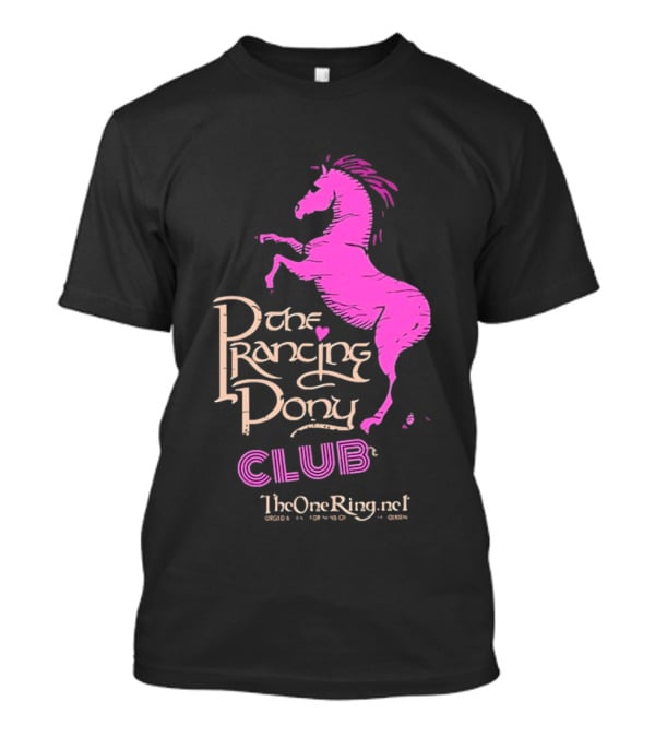 The Prancing Pony Club Pink Horse JRR Tolkien TheOneRingnet T-Shirt