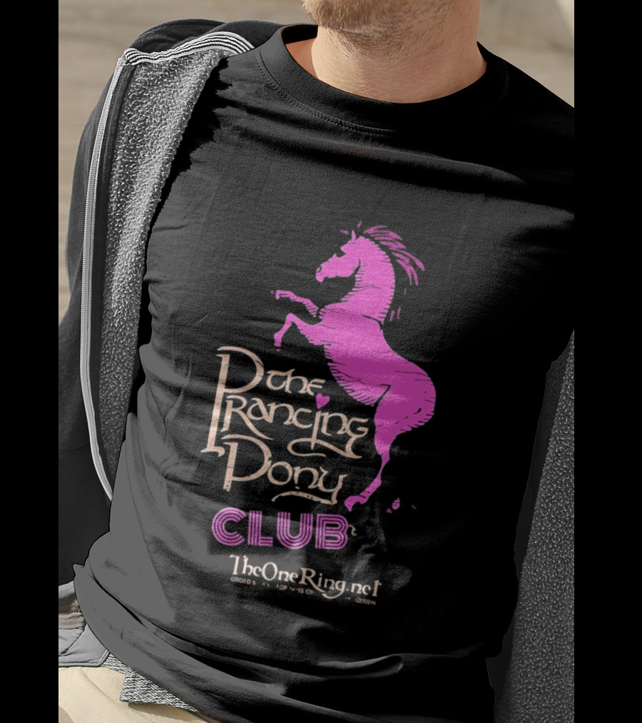 The Prancing Pony Club Pink Horse JRR Tolkien TheOneRingnet T-Shirt