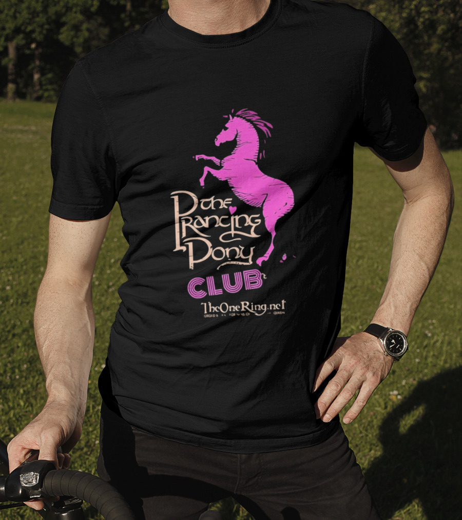 The Prancing Pony Club Pink Horse JRR Tolkien TheOneRingnet T-Shirt