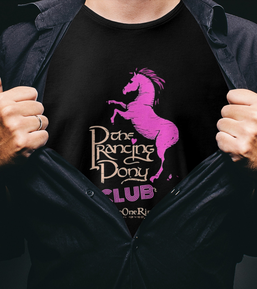 The Prancing Pony Club Pink Horse JRR Tolkien TheOneRingnet T-Shirt