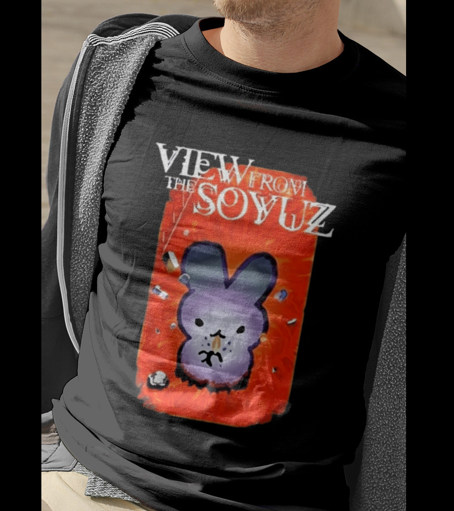View From The Soyuz Ubiquitous Space Rabbit Explosion T-Shirt
