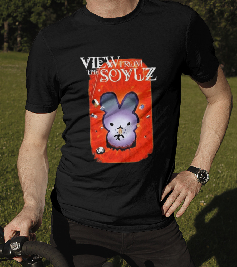 View From The Soyuz Ubiquitous Space Rabbit Explosion T-Shirt