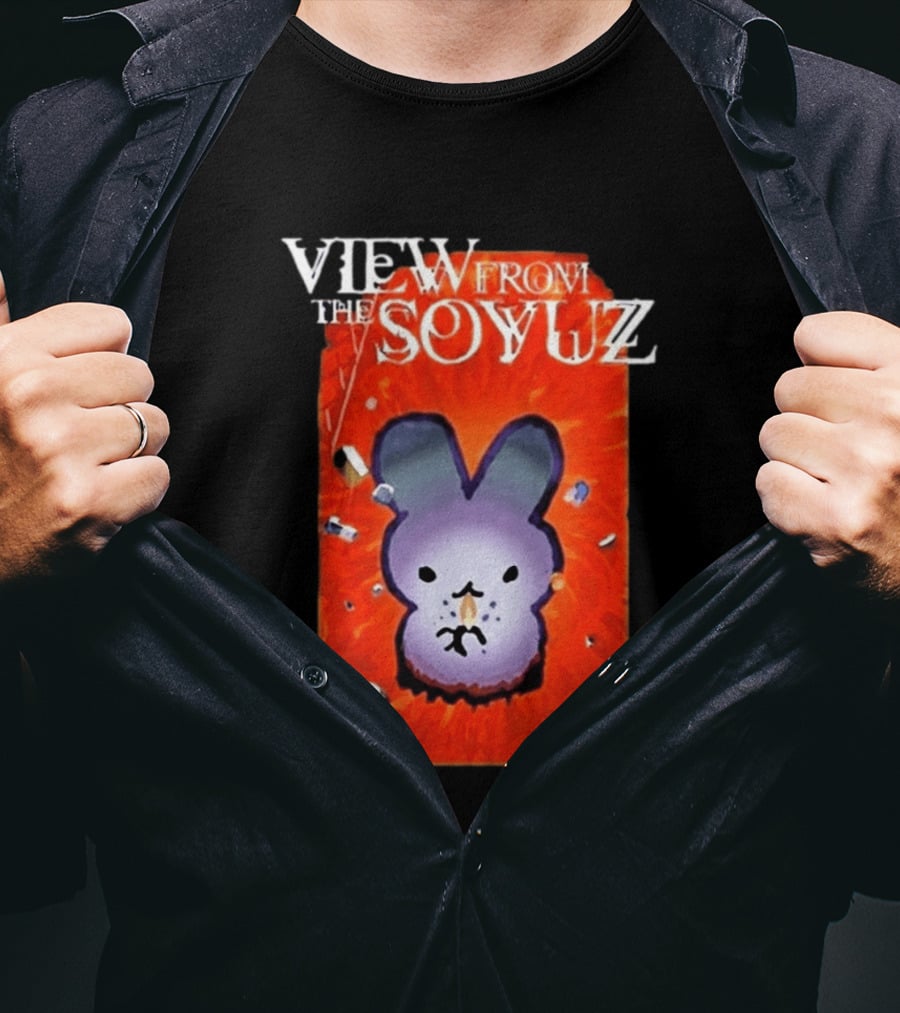 View From The Soyuz Ubiquitous Space Rabbit Explosion T-Shirt
