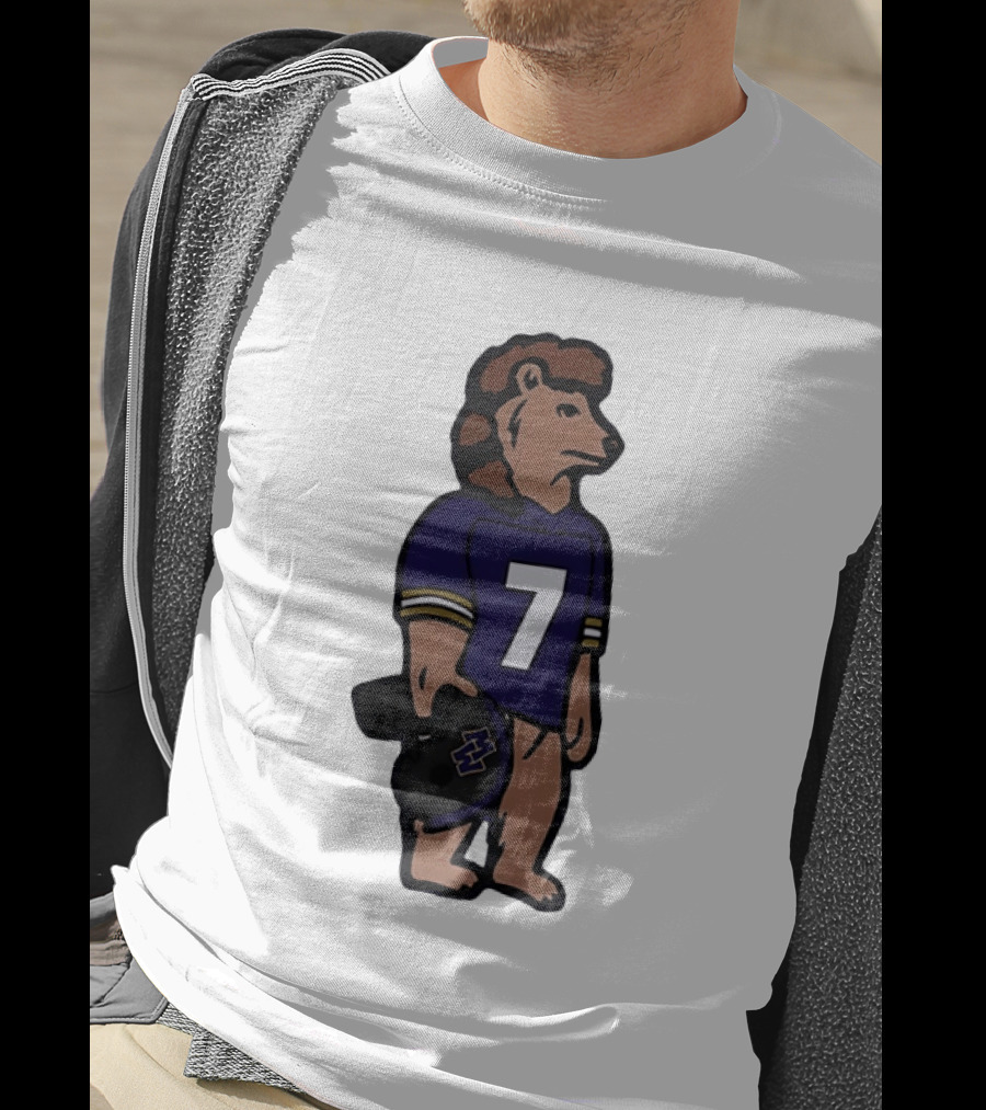 Baltimore Ravens Morgan Wallen Bear Number 7 Football Team Collaboration T-Shirt