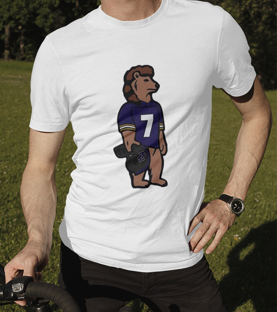 Baltimore Ravens Morgan Wallen Bear Number 7 Football Team Collaboration T-Shirt