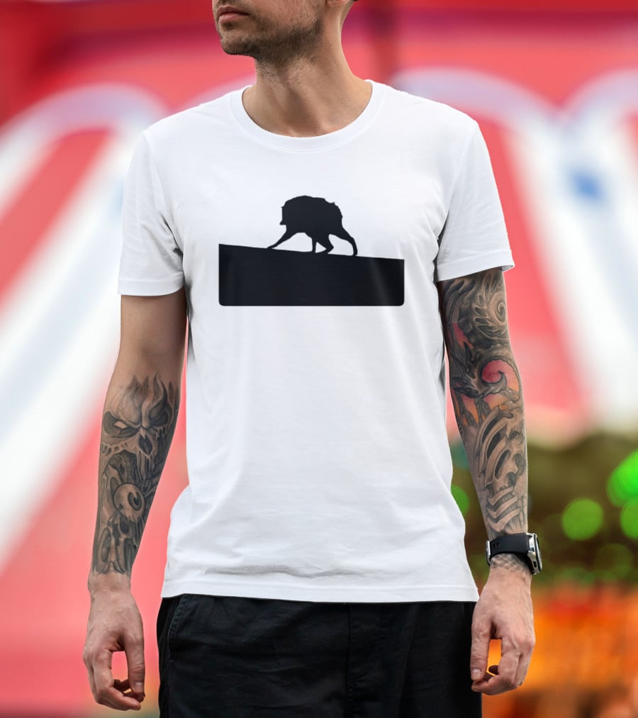 Jimothy Raccoon Trash Silhouette Mock Political Campaign T-Shirt
