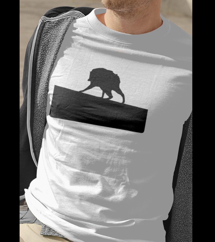 Jimothy Raccoon Trash Silhouette Mock Political Campaign T-Shirt