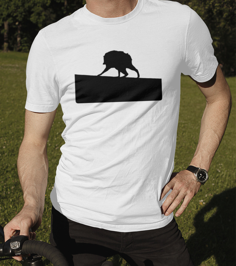 Jimothy Raccoon Trash Silhouette Mock Political Campaign T-Shirt