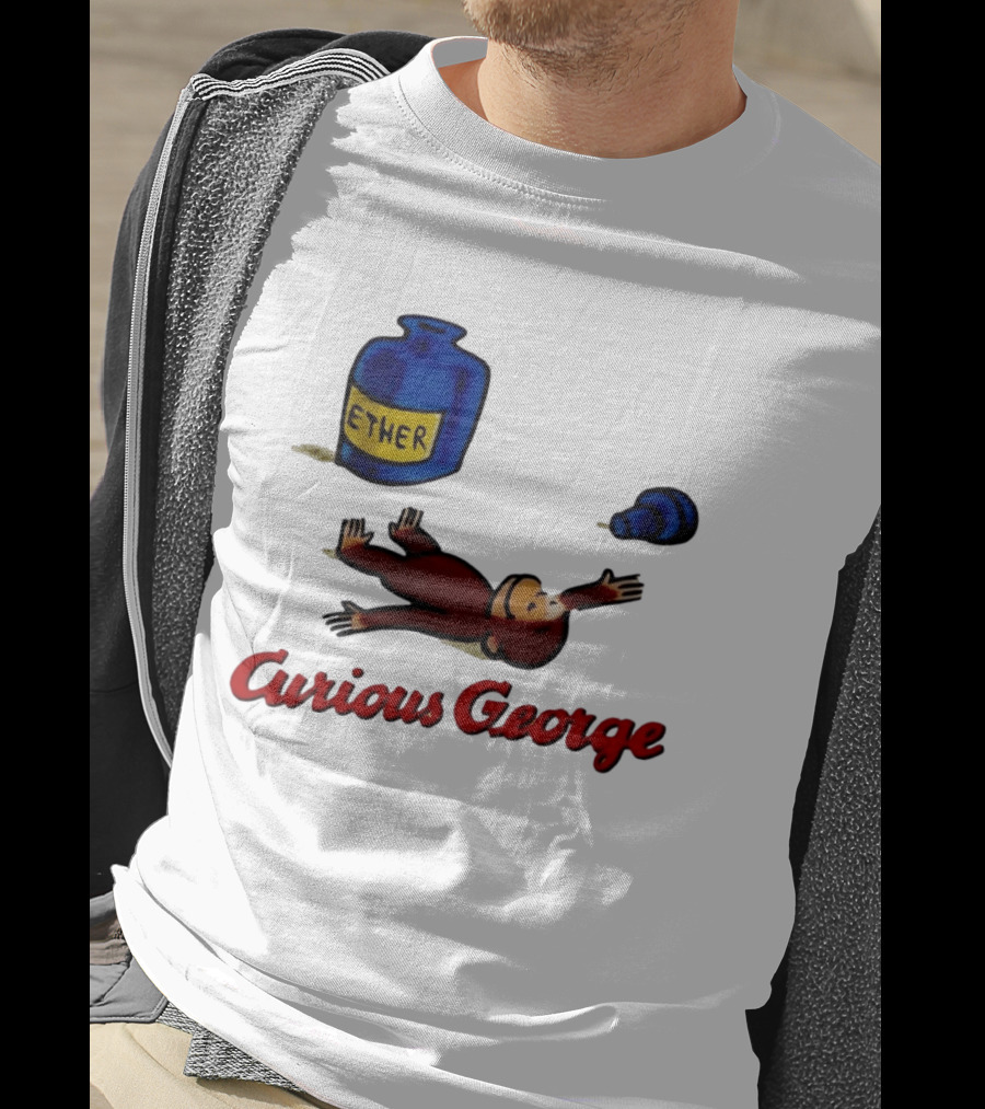 Curious George Ether Bottle Unconscious T-Shirt