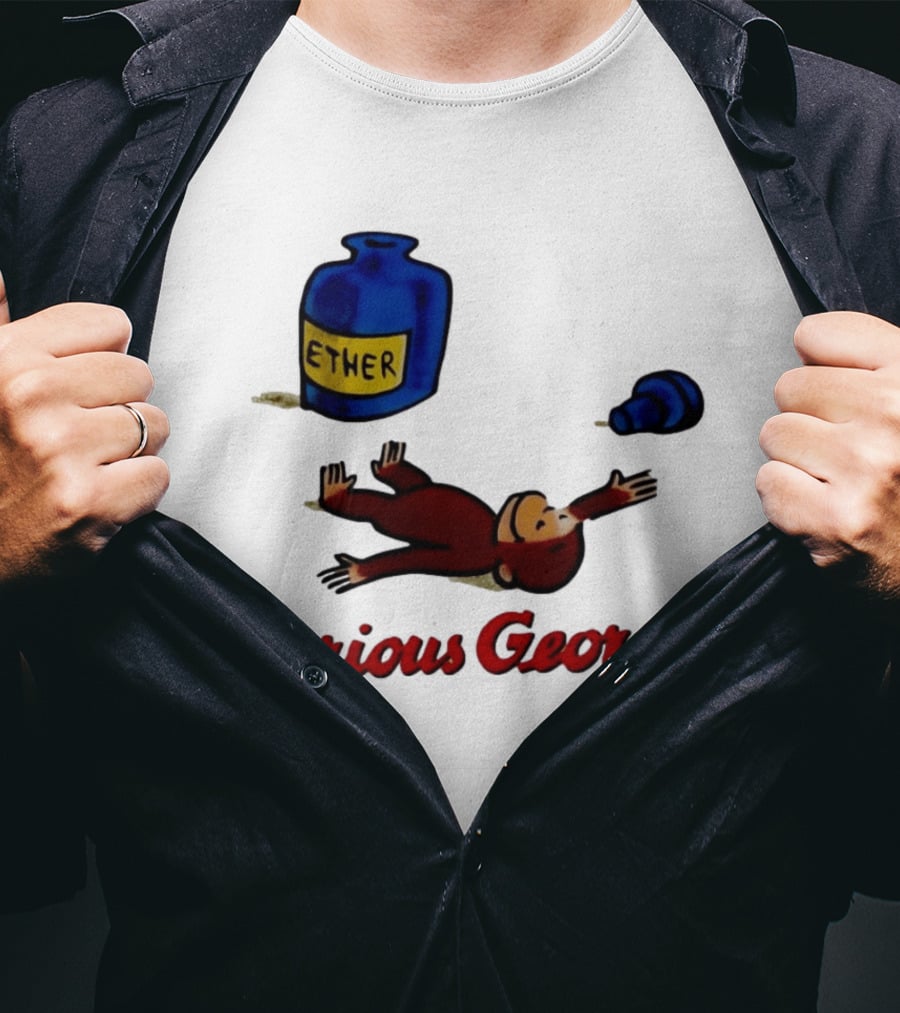 Curious George Ether Bottle Unconscious T-Shirt