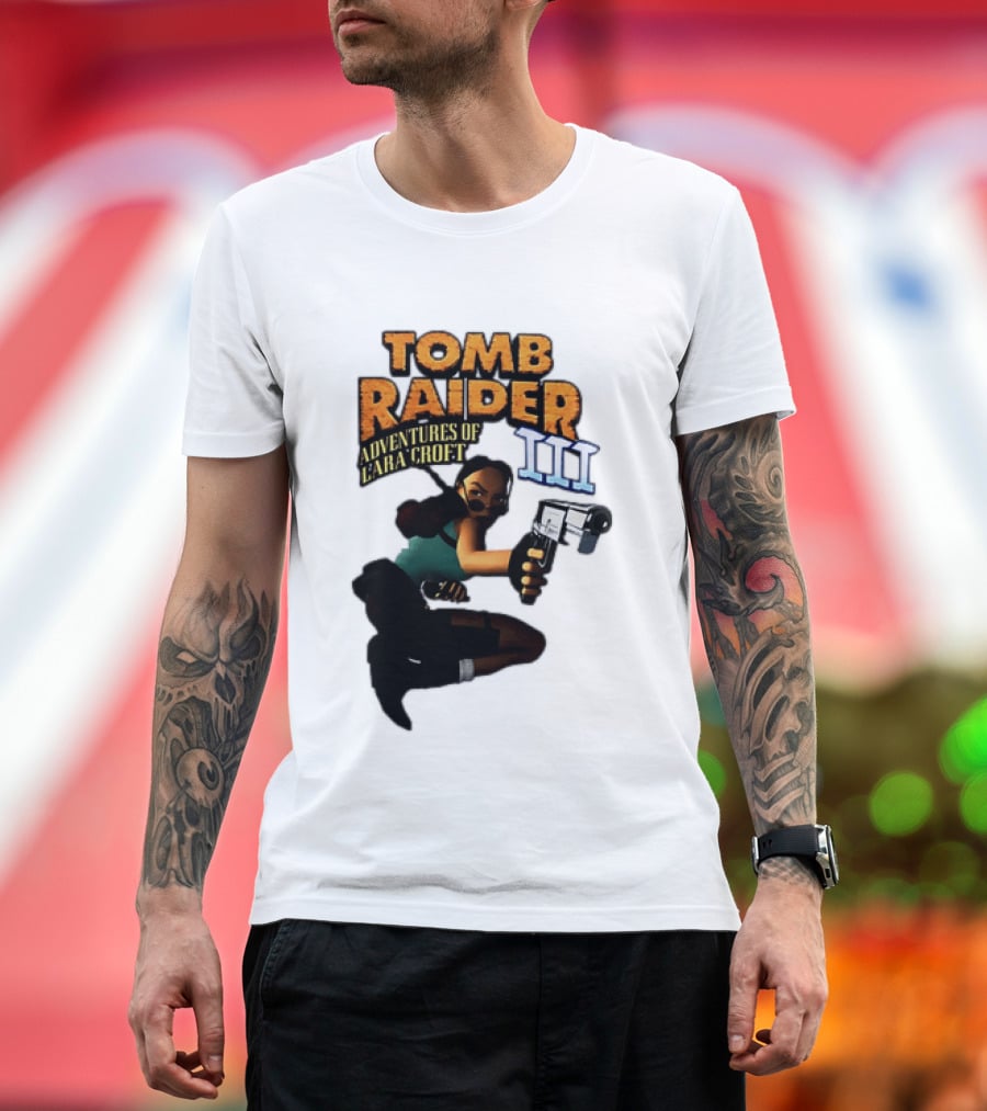 Tomb Raider Adventures Of Lara Croft III Classic Game T-Shirt