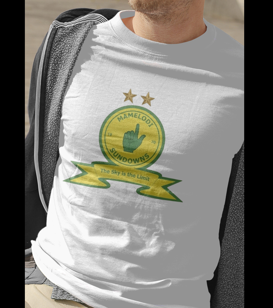 Mamelodi Sundowns 1970 The Sky Is The Limit Logo Two Stars T-Shirt