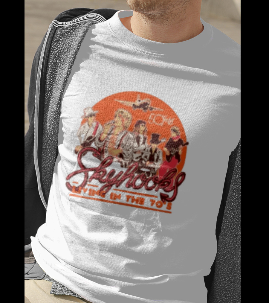 Skyhooks Living In The 70's 50th Anniversary Warner Music Store T-Shirt
