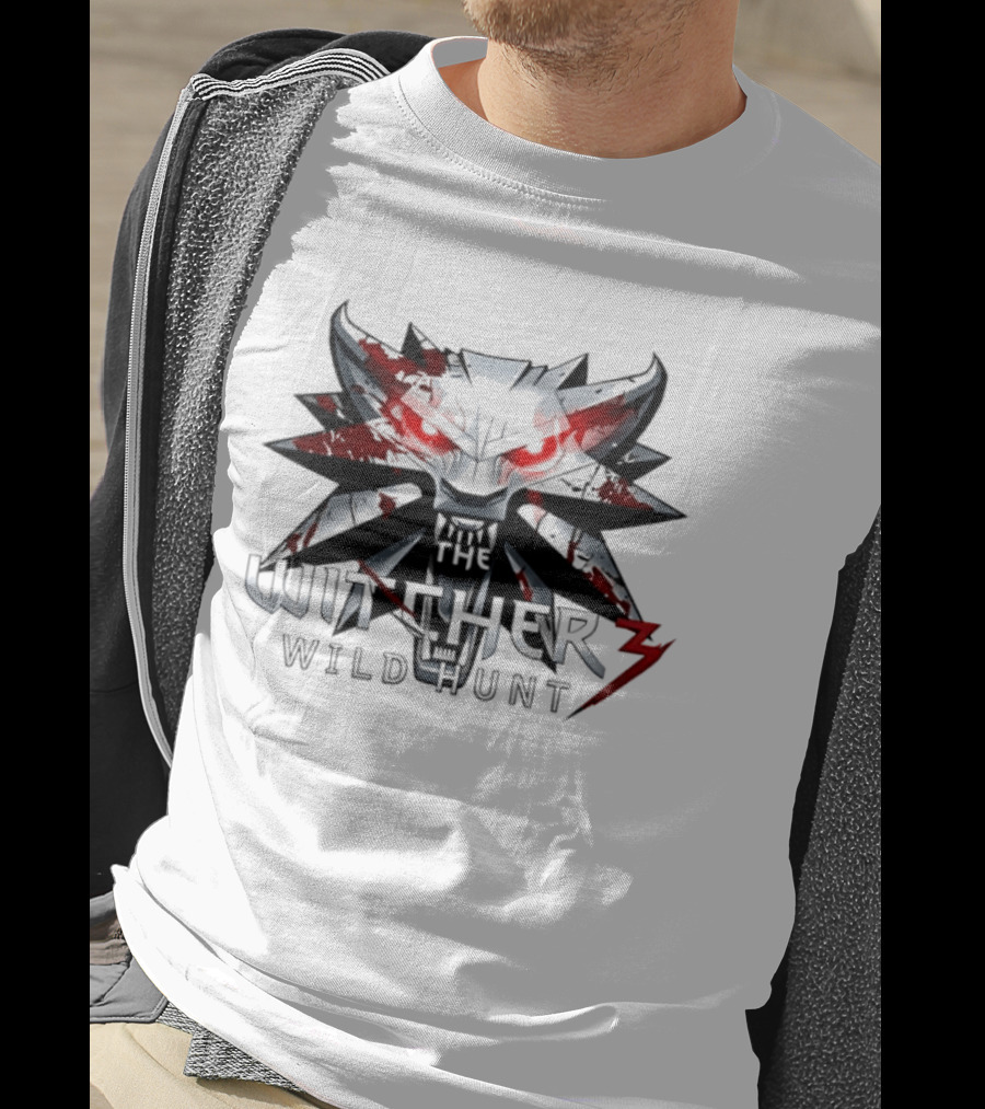 Geralt Of Rivia The Witcher 3 Wild Hunt Blood Wolf Iconic Mask T-Shirt