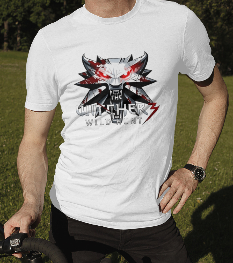 Geralt Of Rivia The Witcher 3 Wild Hunt Blood Wolf Iconic Mask T-Shirt