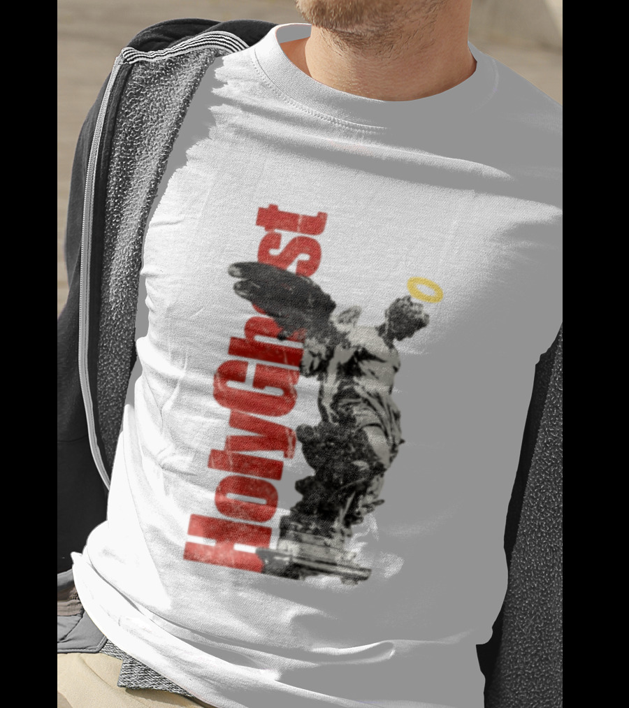 Holy Ghost Halo Statue Winged Angel T-Shirt